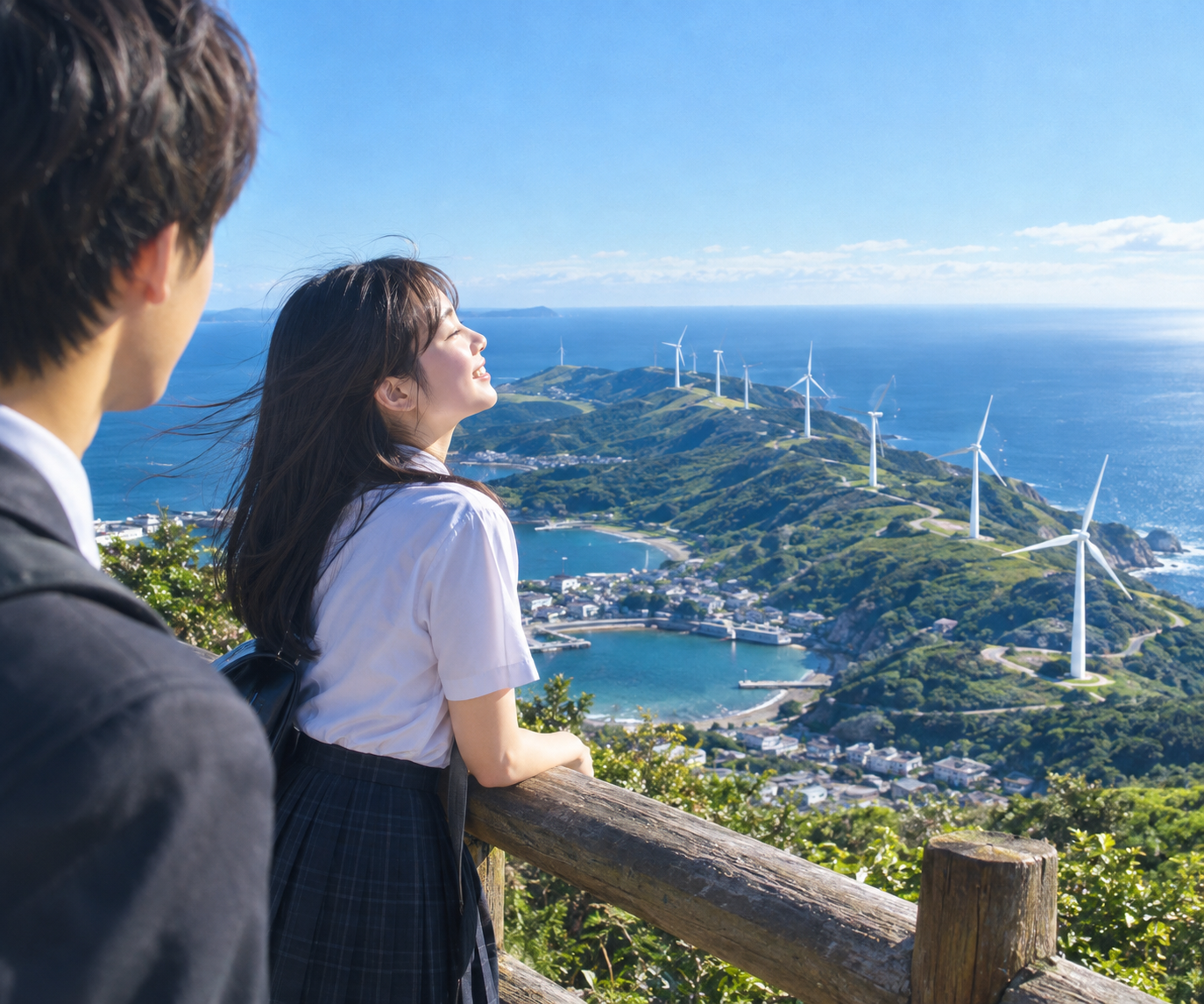 彼女のことをただ見ている